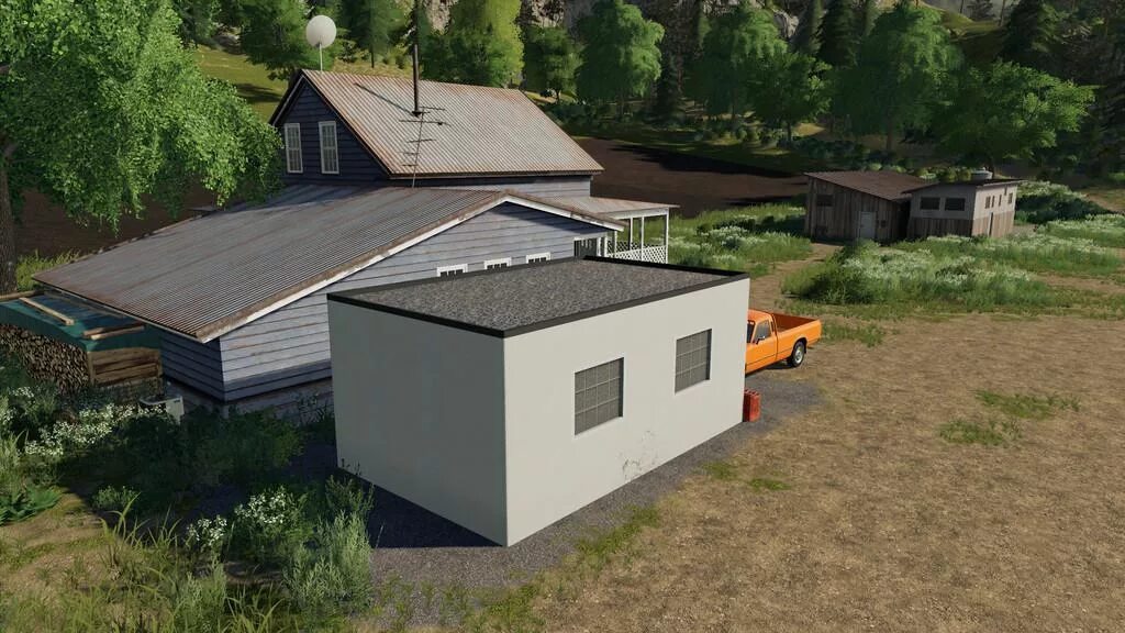 Лс гараж мод. Гараж для фс 19. workshop v1 фс 19. fs19 garage. farming simulator 19 мастерская.