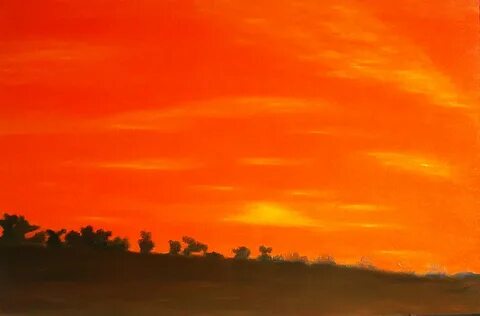 Orange sky