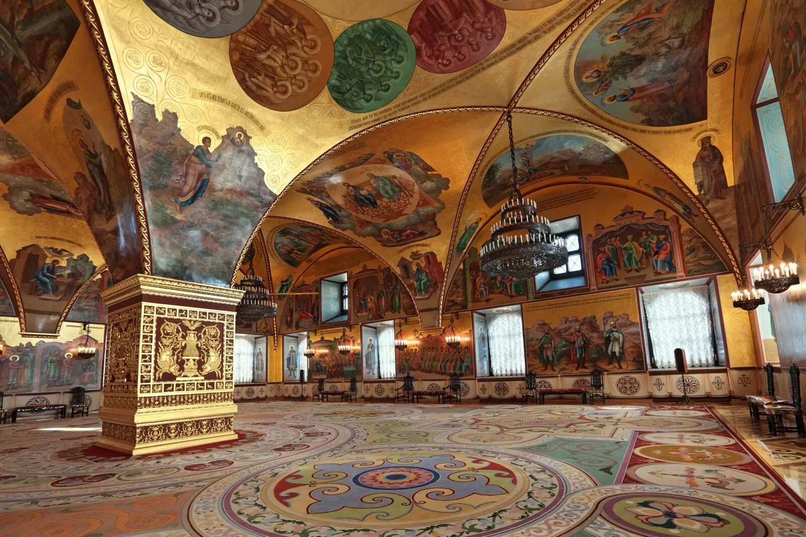 Image detail for -inside moscow kremlin walls stove in terem palace Russian arch
