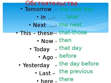 The day before время