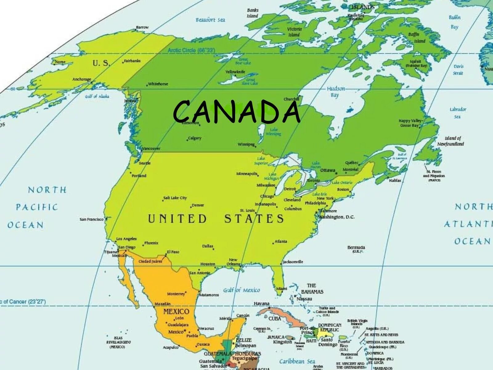 Карта США. Канада на карте. Карта США И Канады. Границы Канады на карте.