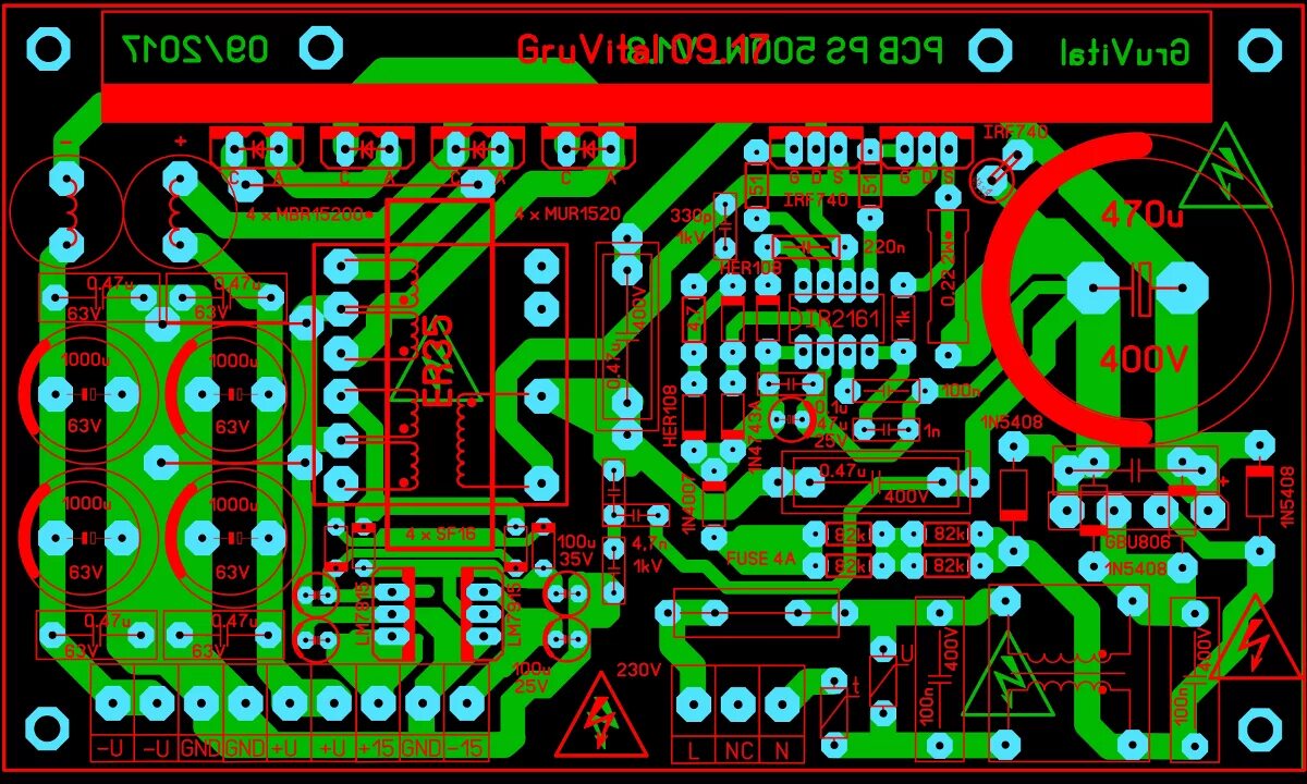 БП на ir2161. Импульсный источник питания для УМЗЧ на ir2161 se 2017. Печатная плата блока питания УМЗЧ. Ir2161 pinout. Frequency 2156