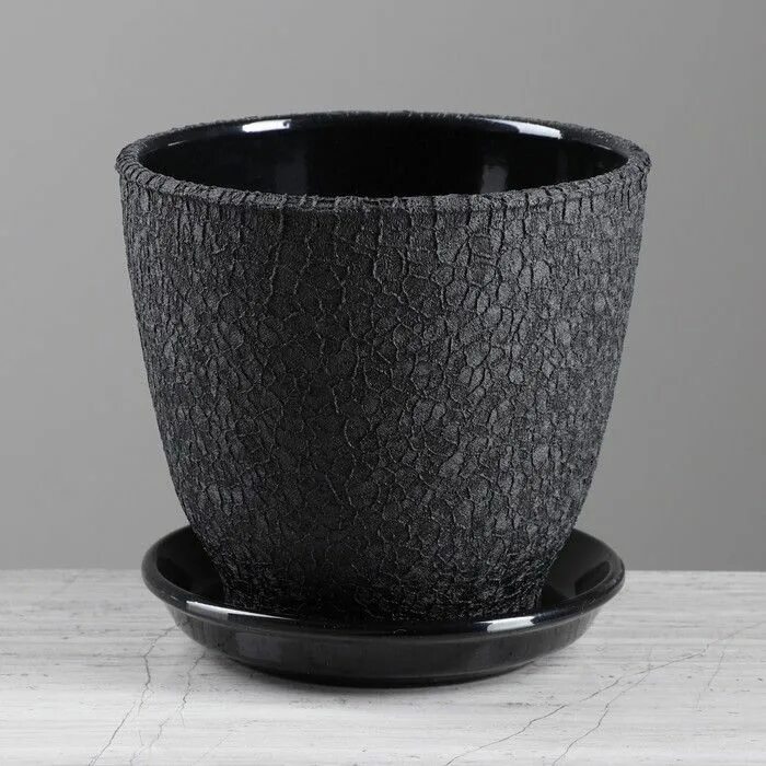 5. Горшок для цветов черный пластиковый. Кашпо standart d70 h 63 темно-серый. Горшок d15 черный 1,5л. Черный горшочек.
