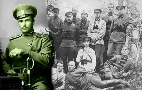 Царские офицеры в красной