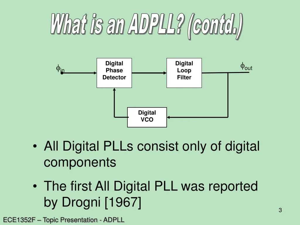 Topic f. Phase Detector. Loop Filter. Loop me фильтр. All Digital PLL.