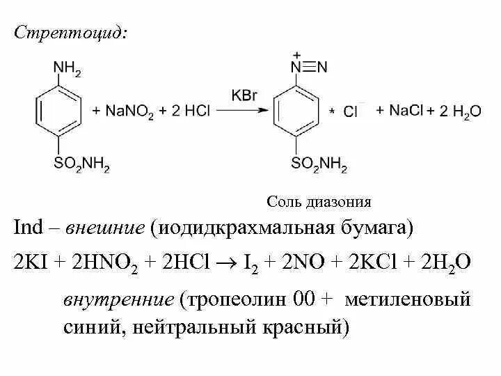 Стрептоцид качественные реакции. Сульфаниламид с нитритом натрия. Стрептоцид подлинность реакции. Стрептоцид формула качественная реакция. Реакция образования hcl