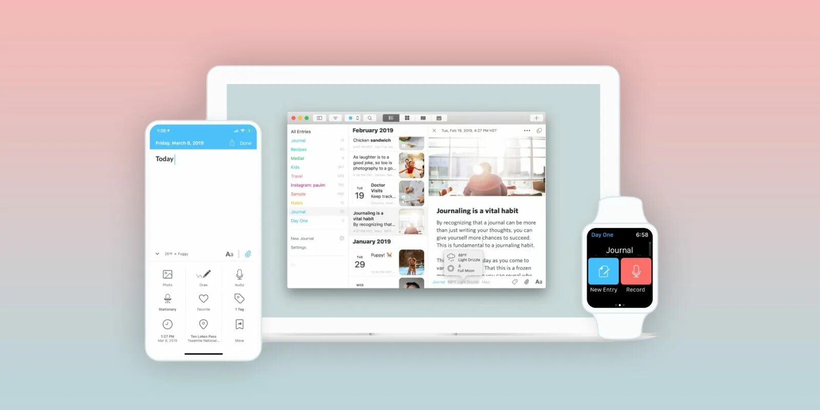 Айфон вылезло приложение дом. Day one app. journal app apple. айос 17. приложение фото на айфоне.