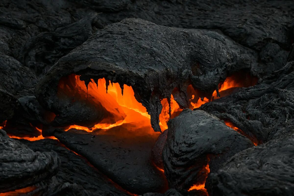 Abstract Photos of Cooling Lava from Iceland's Erupting Volcano PetaPixel