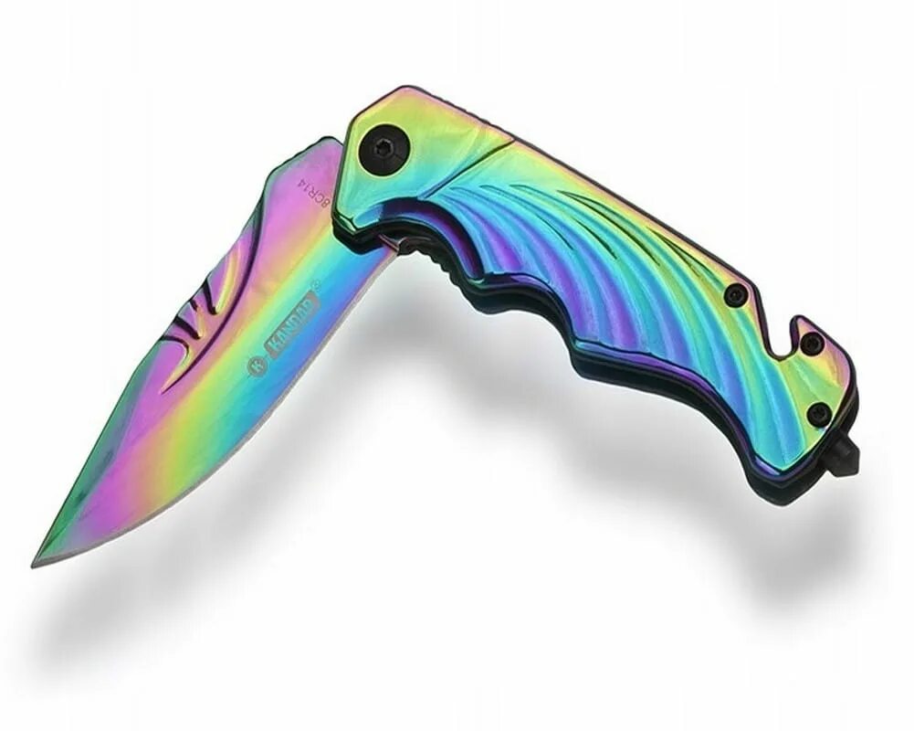 Радужный нож. Радужные ножи. Нож с радужным лезвием. Радужный нож. Баттерфляй бабочка нод.
