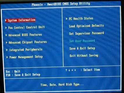 Foxconn bios