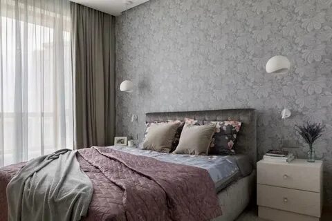 Какой цвет мебели под серые обои
