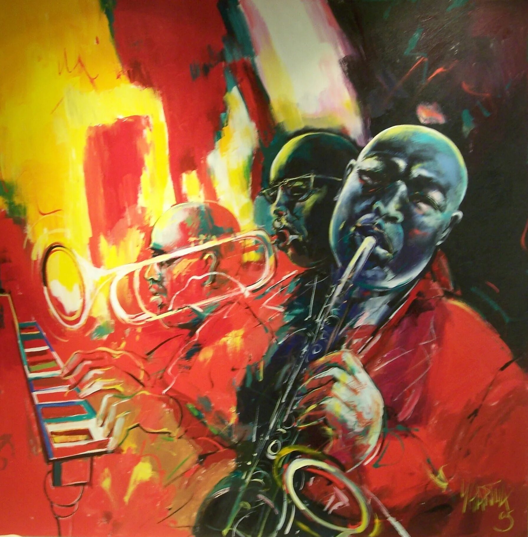 Jazz arts. Картина Нормана Льюиса джазовые музыканты. Джазовые музыканты Графика.