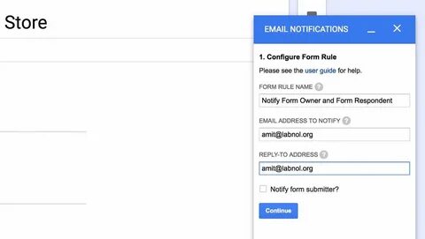 Форма email