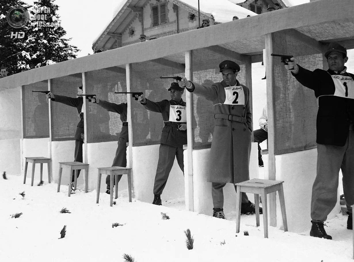 Санкт Мориц 1948. Зимние Олимпийские игры в 1948 Швейцария. Зимние Олимпийские игры 1924. Олимпийские игры 1896 стрельба.