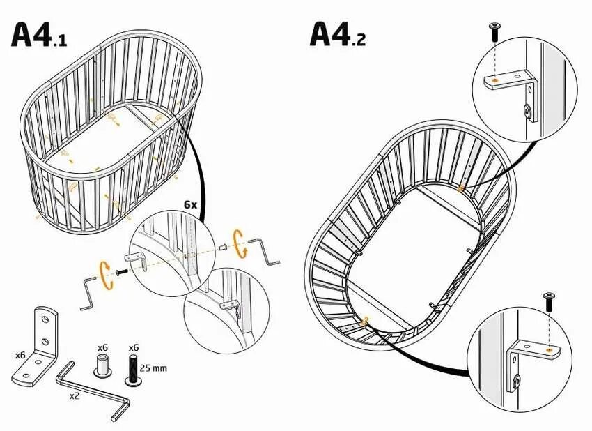 Кроватка трансформер 6в1 схема сборки. Схема сборки круглой детской кроватки трансформер. Кроватка качалка люлька чертеж. Овальная кроватка трансформер схема сборки.