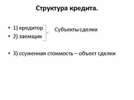 Что является кредитом