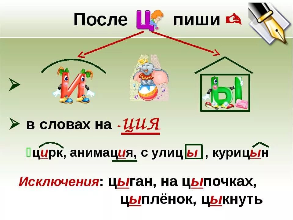 На цыпочках написание. Цыган на цыпочках цыпленку цыкнул цыц слова исключения. Слова исключения цыпленок цыган на цыпочках. Исключения цыган на цыпочках. Слова оканчивающие на ция.