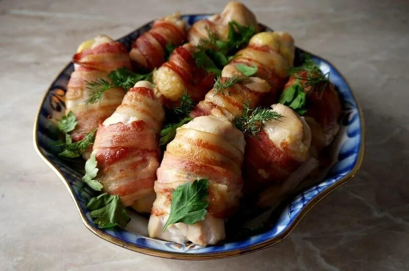 Рулеты из курицы на сковороде