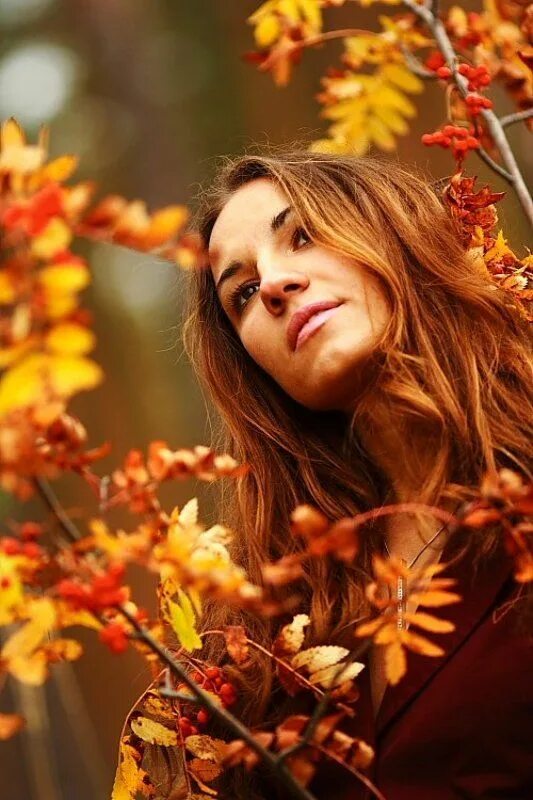 woman's face, untitled #women #model #brunette long hair looking at viewer women