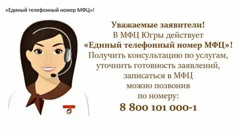 Как узнать телефон мфц