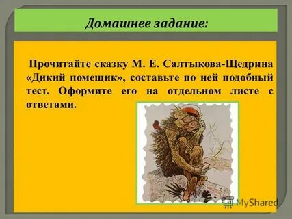 Тест по дикому помещику