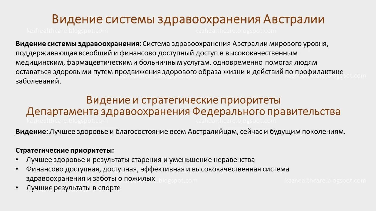 Модели системы здравоохранения