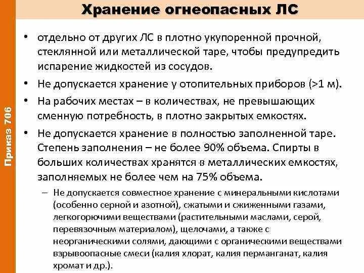 Не допускается совместное хранение. Условия хранения перевязочного материала. хранение взрывоопасных лекарственных средств. хранение легкогорючие лекарственных средств в аптеке. хранение перевязочных средств в аптеке приказ 706.