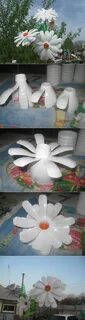 Цветок из пластиковой бутылки пошагово