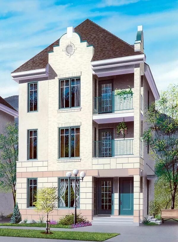 Dormount Triplex Design Drummond house plans, Family house plans, Modern contemp