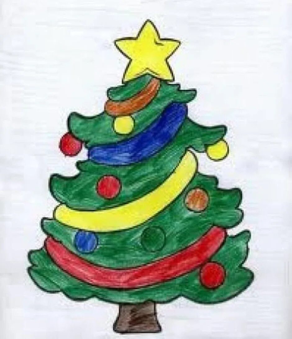 Рисование новогодней елки. Рисоавние Новогодняя ёлка. Новогодняя елка рисунок. Рисование для детей Новогодняя елка. Рисунки ели детские