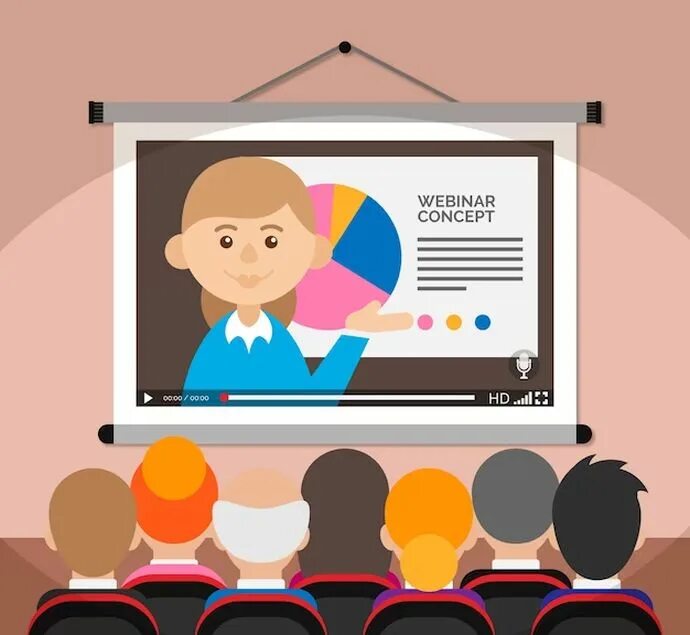 Парень в наушниках за ноутбуком. Webinar screen. Вебинар экран. Совещание по видеосвязи. Вебинар концепт.