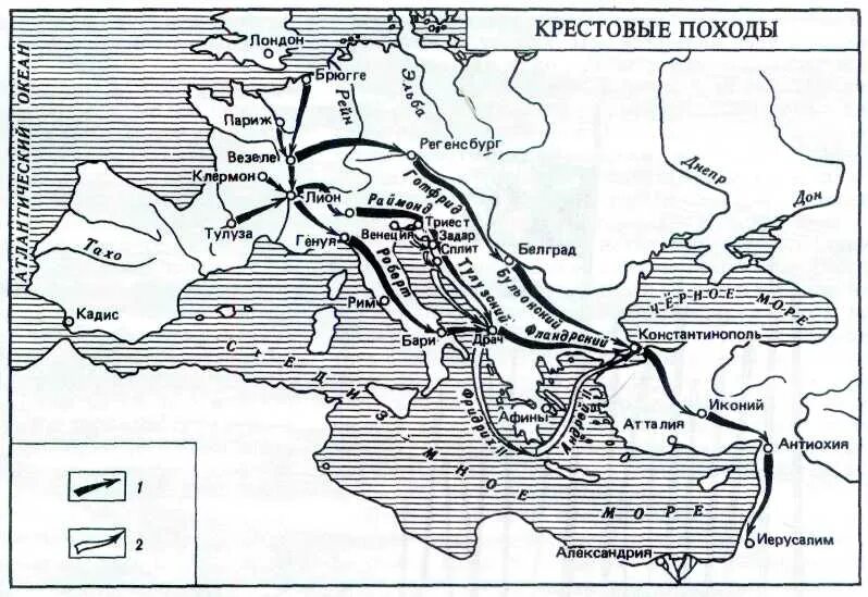 Контурные карты крестовых походов. Крестовые походы средневековья на карте. 1 Крестовый поход карта. Первый крестовый поход (1096-1099 гг.). Крестовые походы карта черно белая.