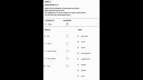 Current job аудирование ответы