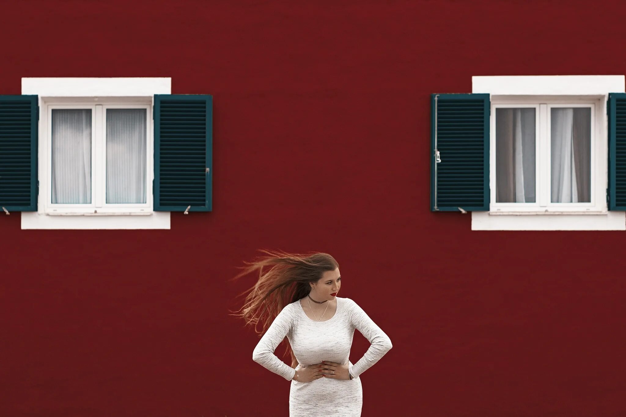 Red window