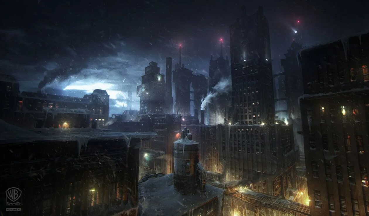 Origin город. Бэтмен город готэм. бэтмен аркхем ориджин город. batman arkham knight город.