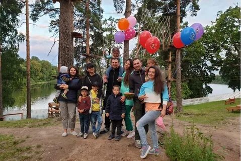 День рождения в веревочном парке