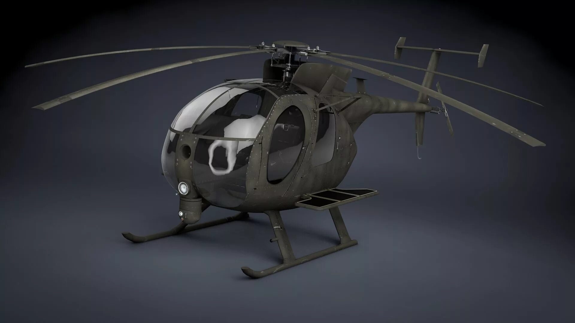 Gunship operator 3d