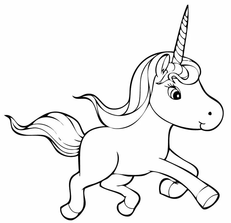 Единорог картинка для детей распечатать Unicorn coloring pages. Free printable Coloring pages for Kids