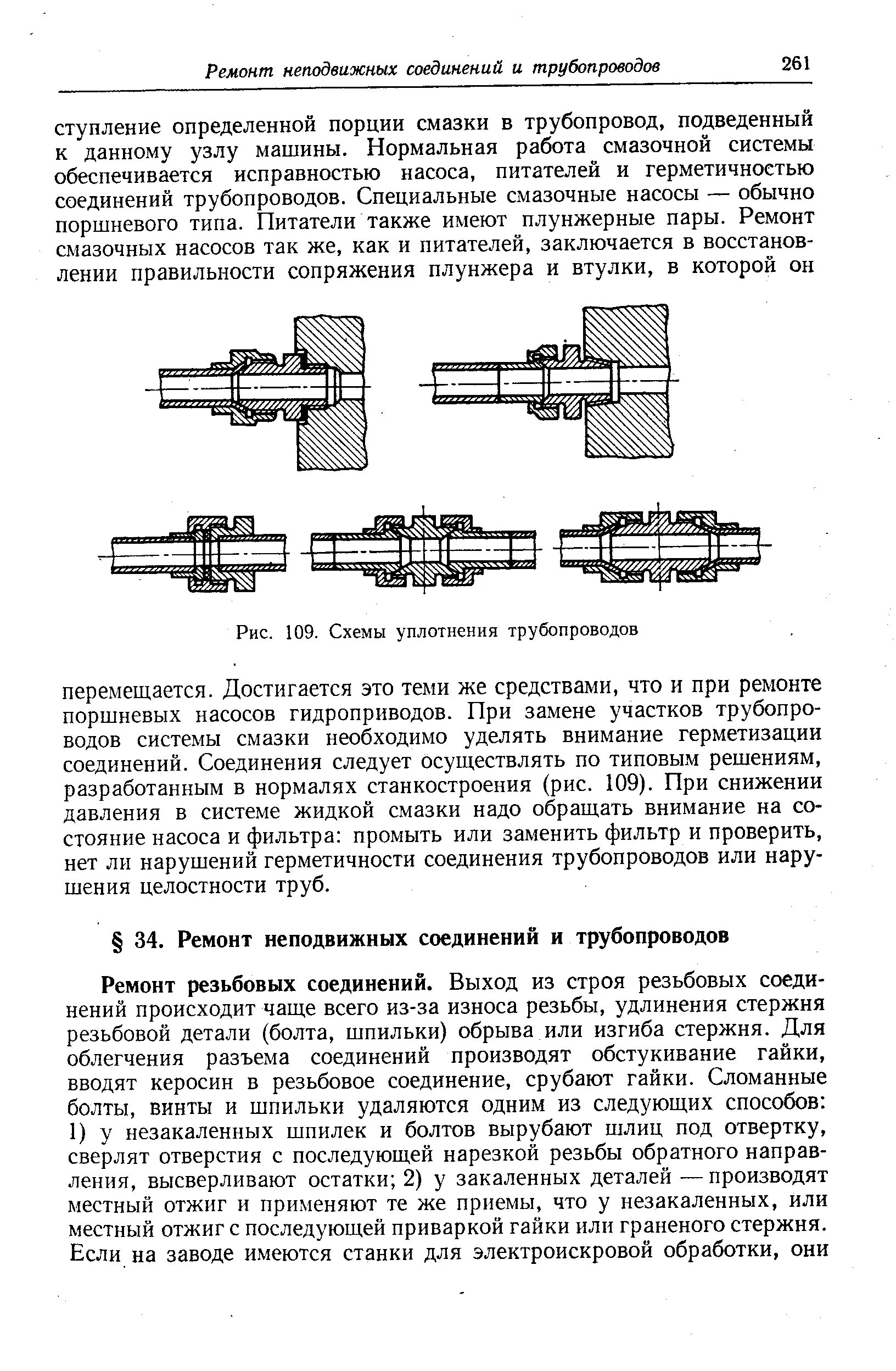 Ремонт соединений трубопроводов. Схемы уплотнения неподвижных соединений. Уплотнение соединения трубопроводов. Герметичность соединений. Ремонт неподвижных соединений и трубопроводов.