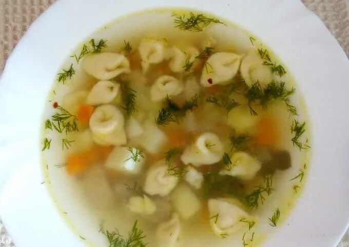 Ароматный суп на курином бульоне с клецками. Пошаговый рецепт с фото. STASNET Дз