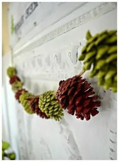 Гирлянда из шишек своими руками