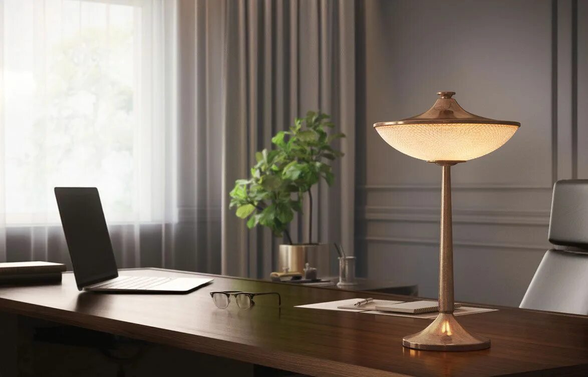 The lamp is in the table. Interior table lamp design. lamp factory. time display table lamp. table lamp interior view.