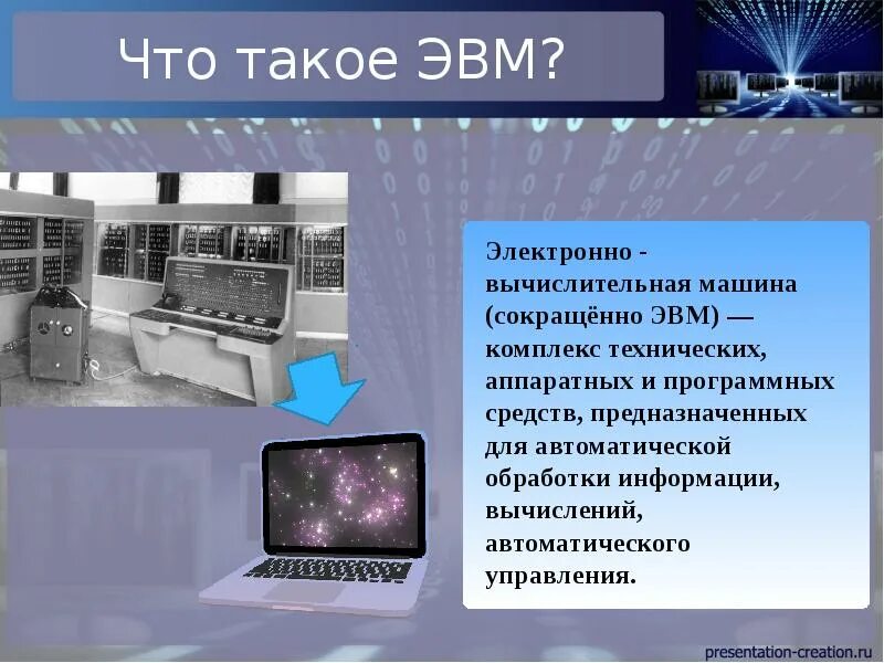 Что такое эвм. Электронно-вычислительная машина (ЭВМ). Цифровые ЭВМ. Информация ЭВМ. ЭВМ презентация.