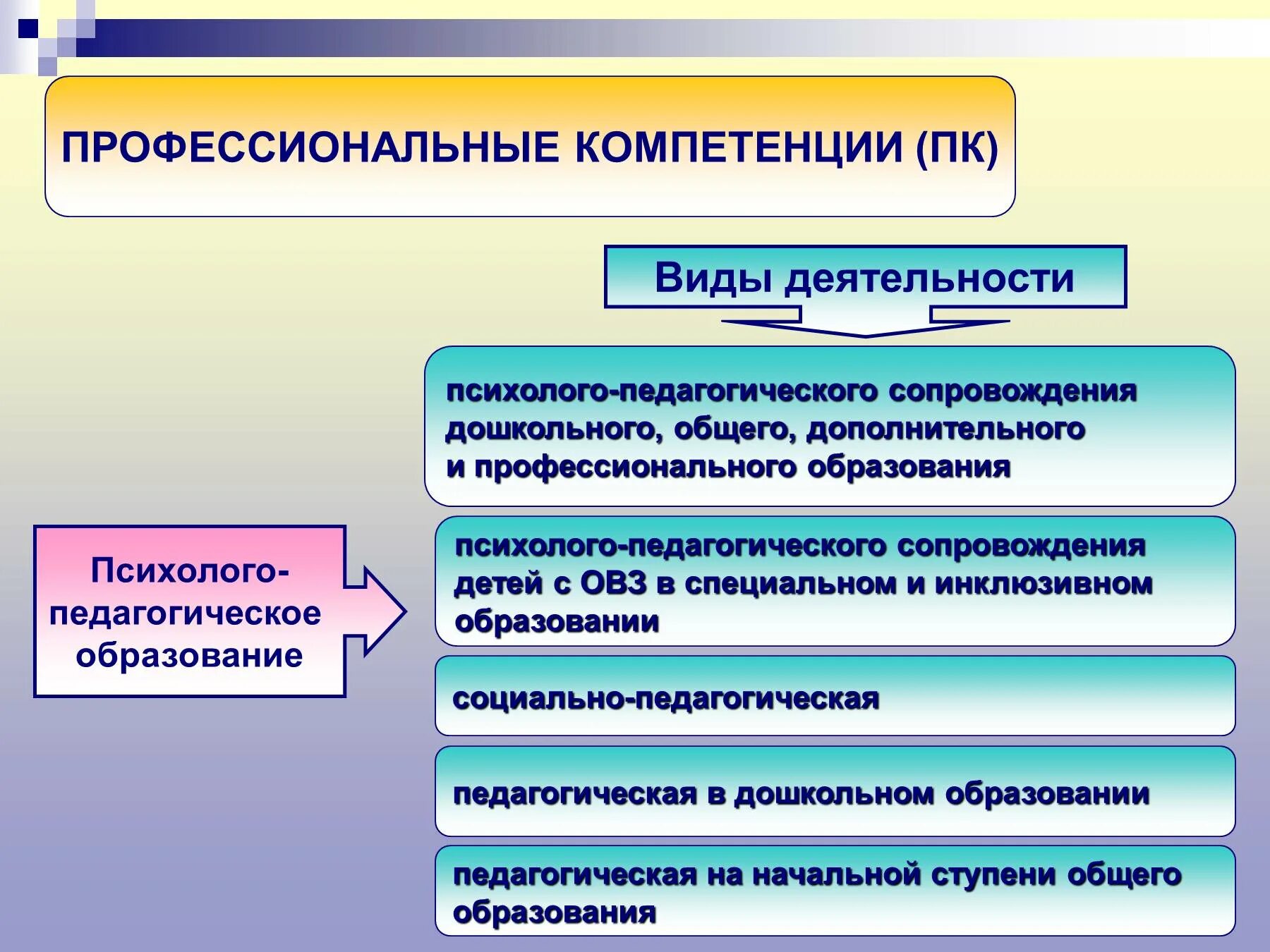 Виды профессионально-педагогических компетентностей. Виды профессиональной компетентности в педагогике. Профессиональные компетенции виды деятельности. Виды профессиональных компетенций педагога.