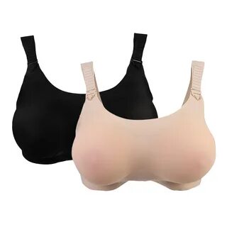 2pack Crossdresser Bra Silicone Breast Form Prosthesis Mastectomy Bra 40/90...