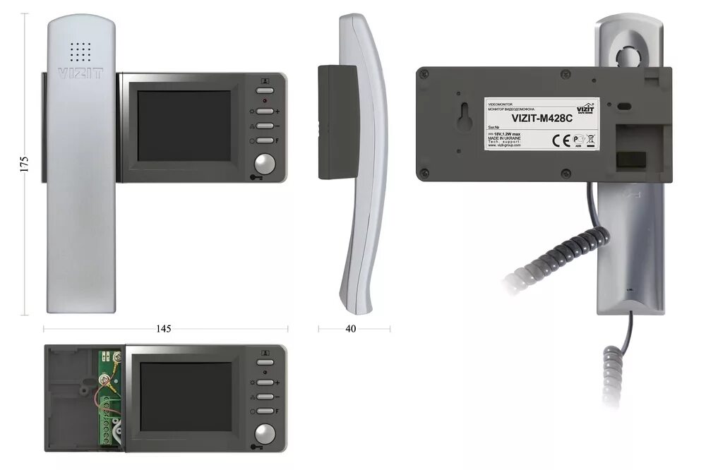 Vizit m428c. Vizit-m428c монитор видеодомофона. видеодомофон визит м428. видеодомофон vizit-m442ms2. vizit m427c.