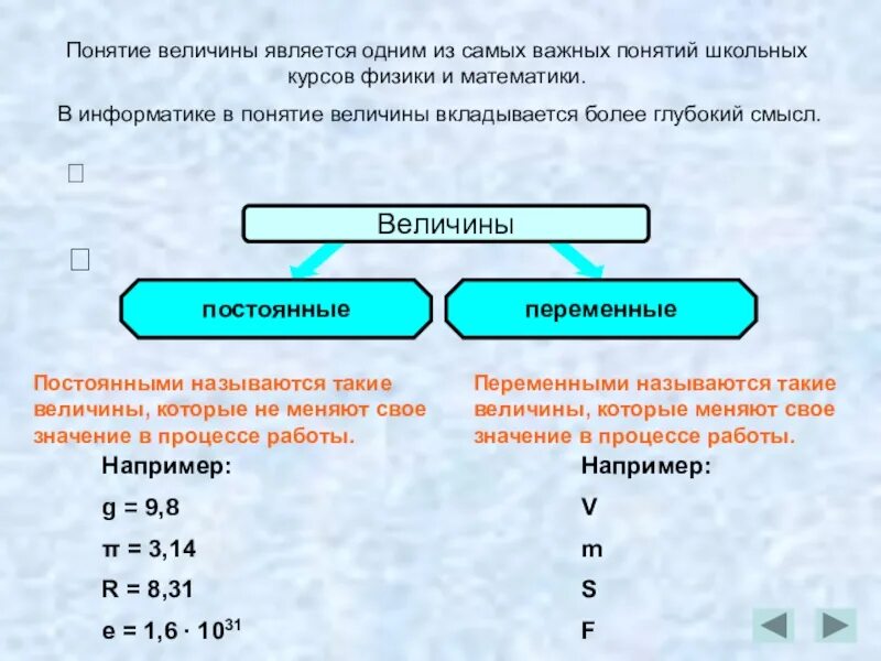 В год является одним. Постоянные и переменные величины в информатике. Понятие величины в информатике. Переменные величины в информатике. Понятие величины в математике.