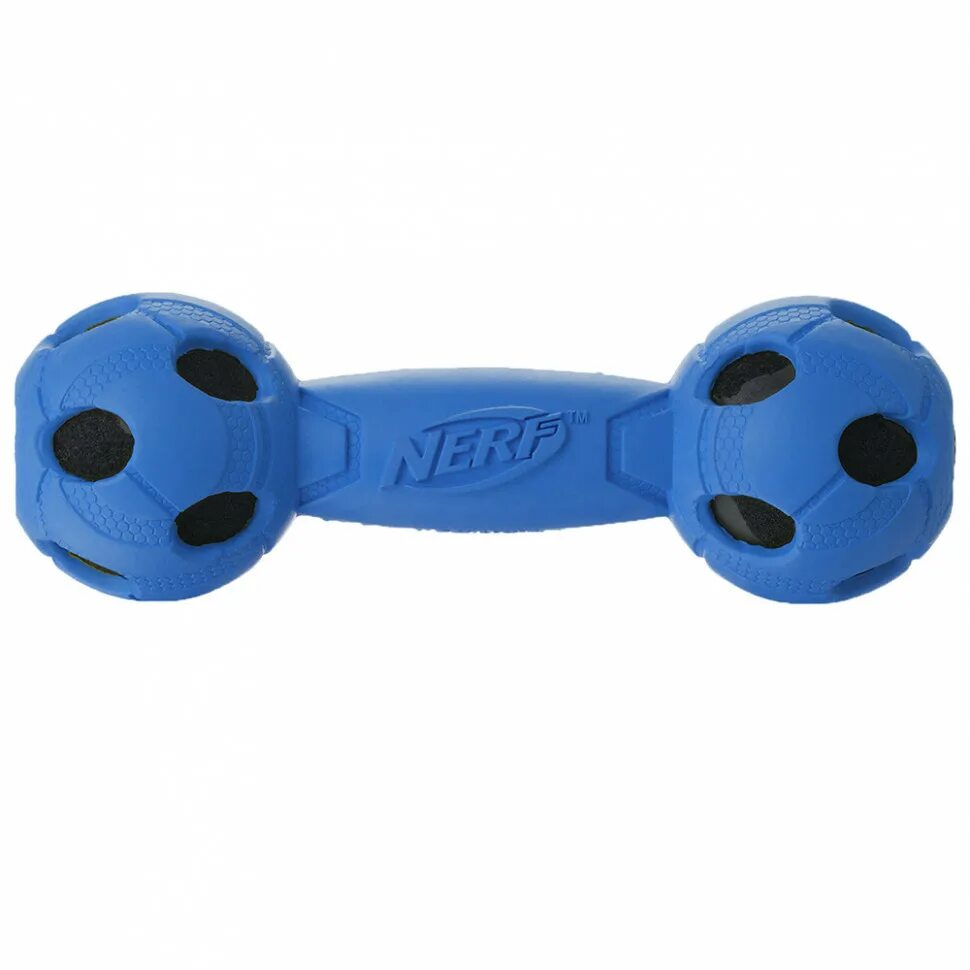 Игрушка для собак Nerf Dog. Нёрф гантель пищащая, 17,5 см (22255). Игрушка для собак гантелька с пищалкой. Игрушка для собак Nerf 17,5 см.