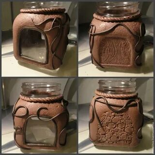 Стеклянная банка из под кофе