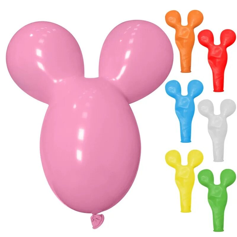 Виды шариков. Фигура мышь (17''/43 см) ассорти, пастель, 50 шт.. Фигурные воздушные шары. Шары латексные фигурные. Воздушный шар фигурный.